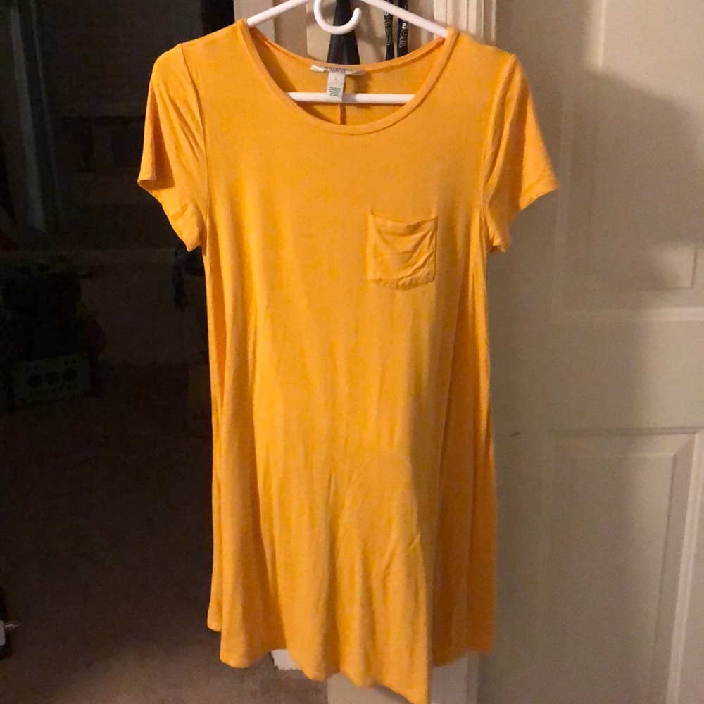 Yellow T shirt dress Size L